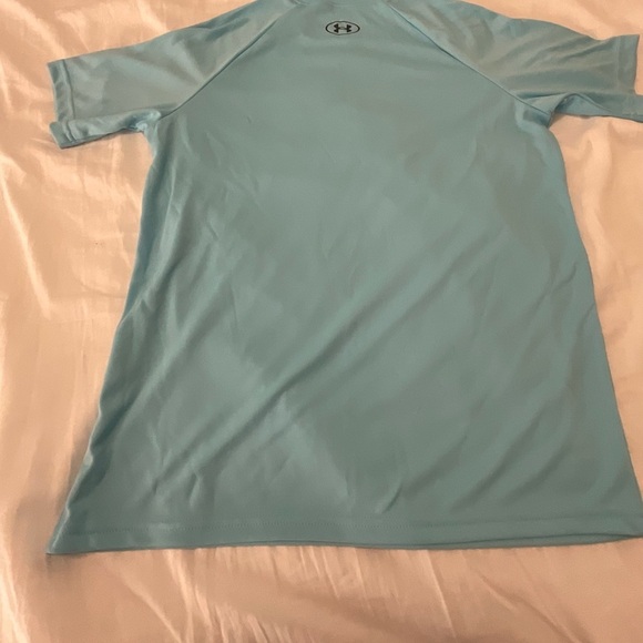 Under Armour Blue Short Sleeve Tee Performance Shirt - Picture 2 of 3